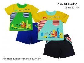 01-37 Комплект для мальчика(футболка и шорты)